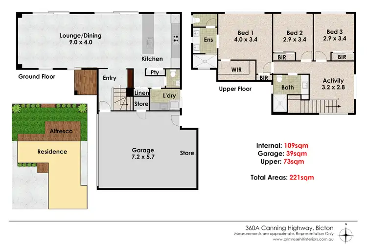 Floorplan of Homely house listing, 360A Canning Highway, Bicton WA 6157