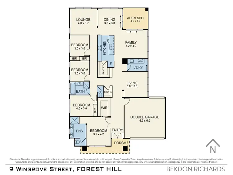 Floorplan of Homely house listing, 9 Wingrove Street, Forest Hill VIC 3131
