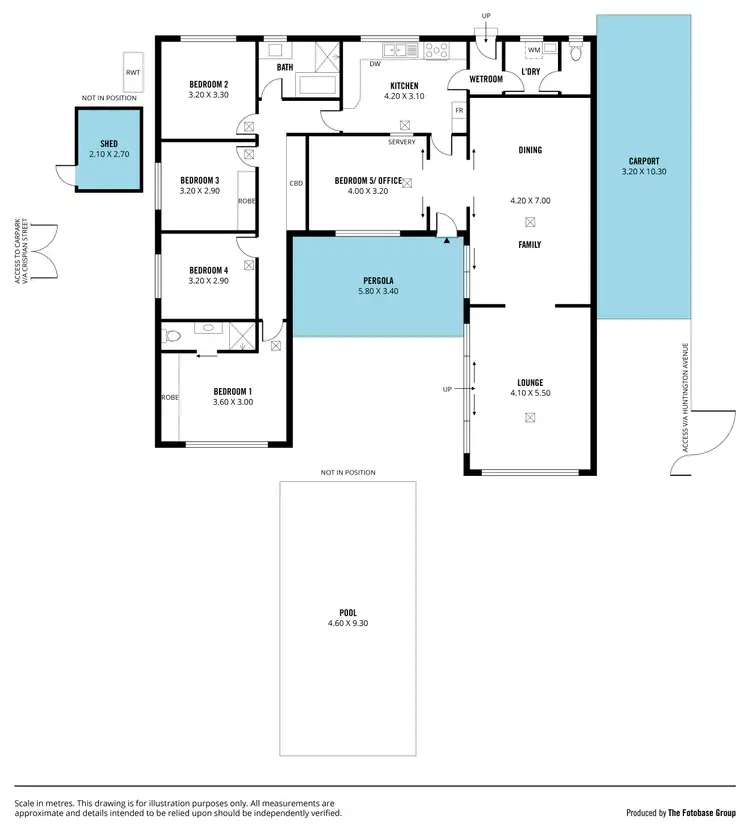 Floorplan of Homely house listing, 21 Huntington Avenue, Fulham SA 5024