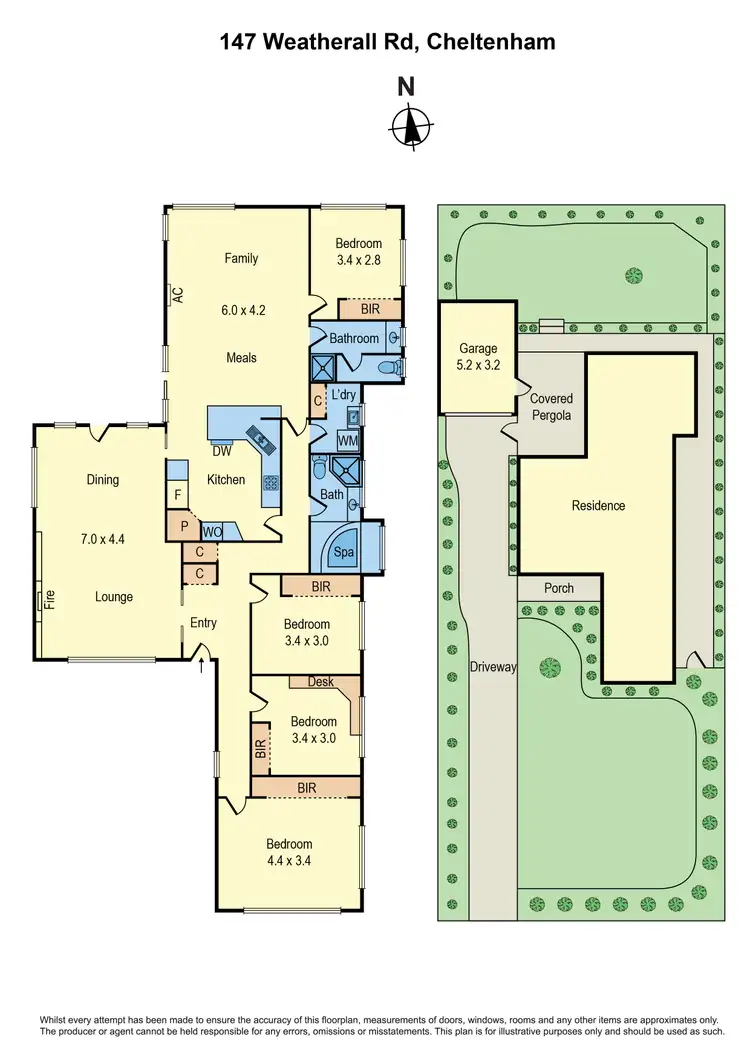 Floorplan of Homely house listing, 147 Weatherall Road, Cheltenham VIC 3192