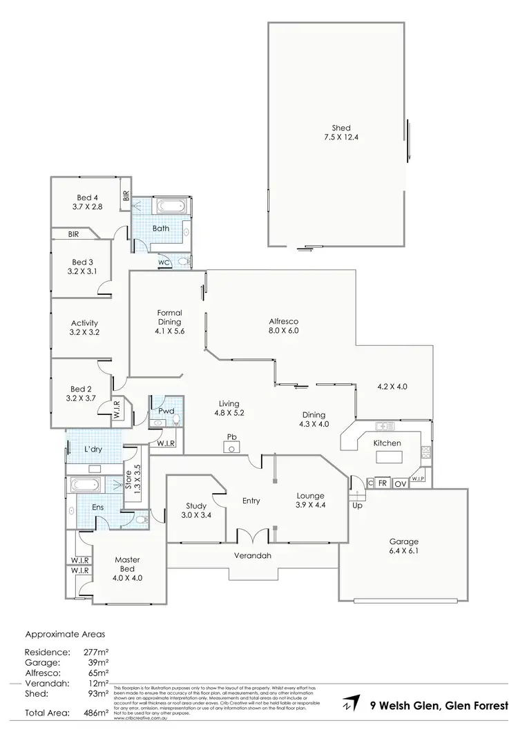Floorplan of Homely house listing, 9 Welsh Glen, Glen Forrest WA 6071