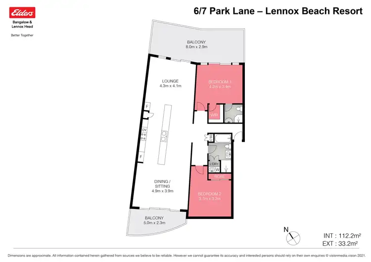 Floorplan of Homely unit listing, 6/7 Park Lane, Lennox Head NSW 2478