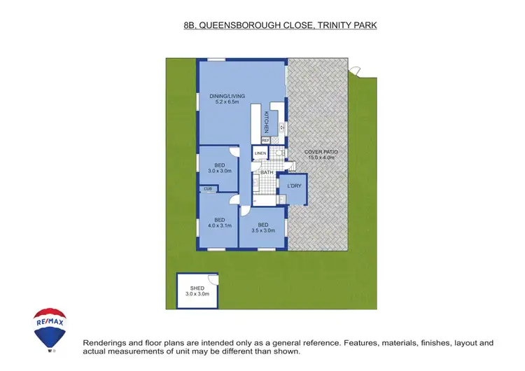 Floorplan of Homely house listing, 8 Queensborough Close, Trinity Park QLD 4879