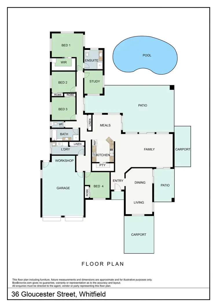 Floorplan of Homely house listing, 36 Gloucester Street, Whitfield QLD 4870
