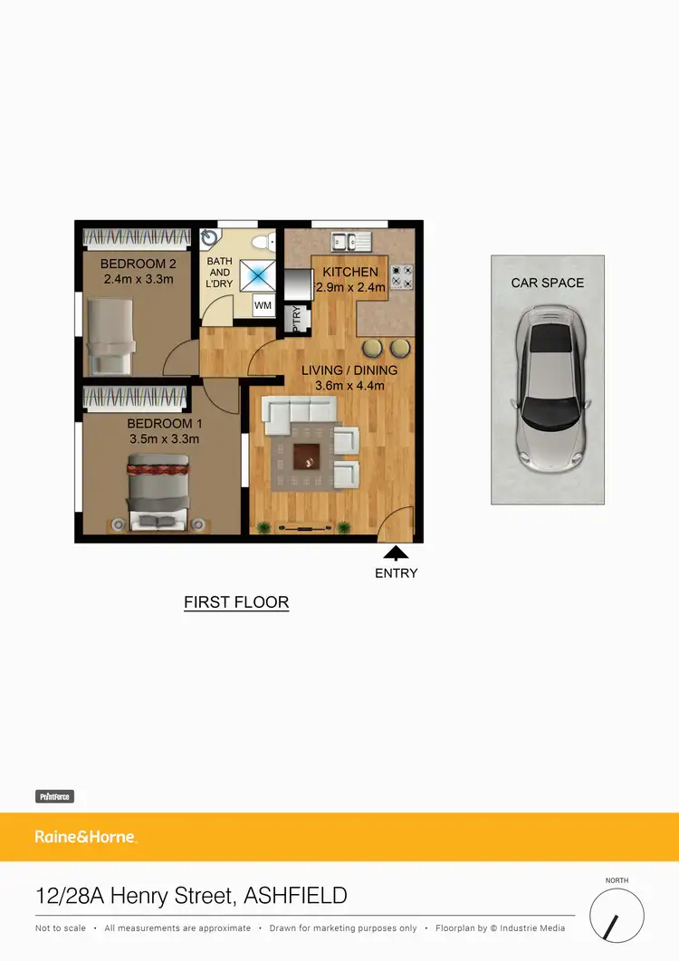 Floorplan of Homely unit listing, 12/28a Henry Street, Ashfield NSW 2131