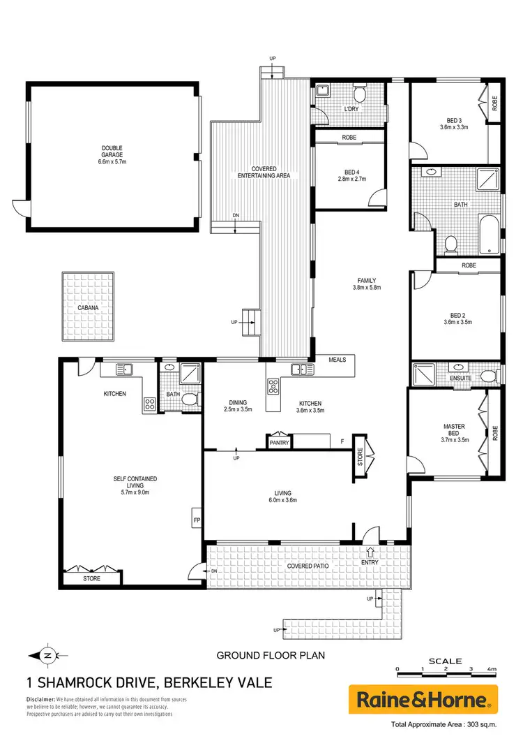 Floorplan of Homely house listing, 1 Shamrock Drive, Berkeley Vale NSW 2261