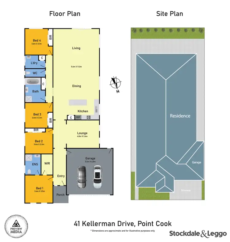 Floorplan of Homely house listing, 41 Kellerman Drive, Point Cook VIC 3030