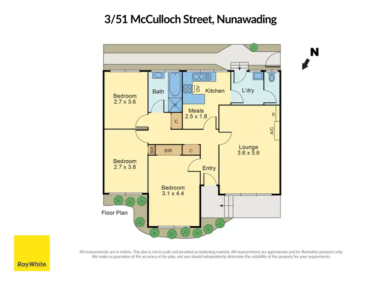 Floorplan of Homely unit listing, 3/51 McCulloch Street, Nunawading VIC 3131