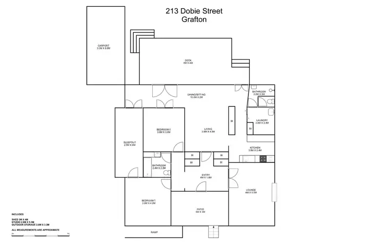 Floorplan of Homely house listing, 213 Dobie Street, Grafton NSW 2460