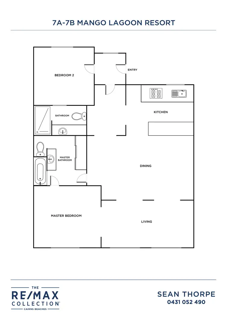 Floorplan of Homely unit listing, 7/81-85 Cedar Road, Palm Cove QLD 4879