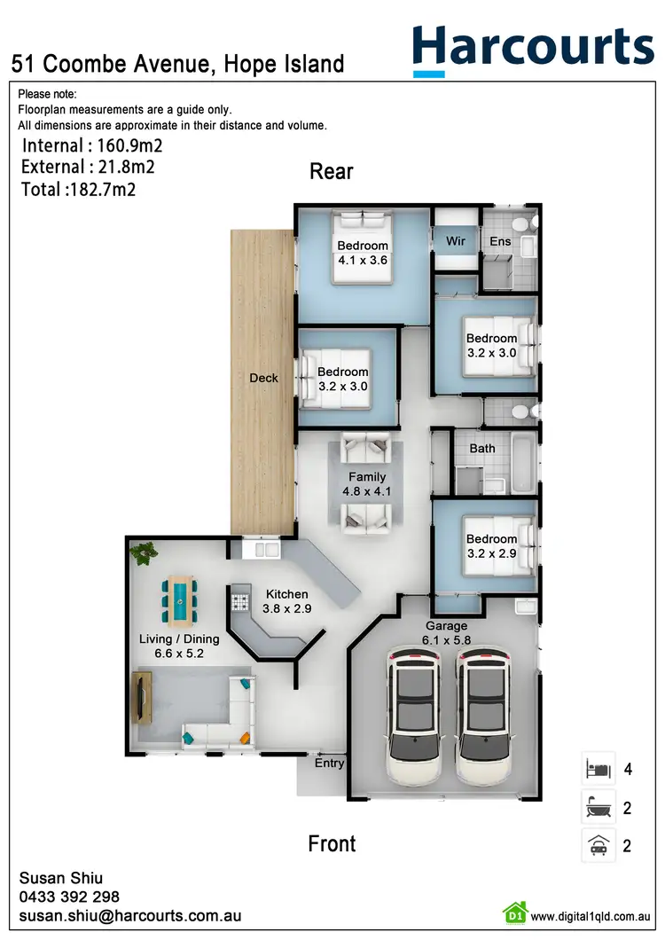 Floorplan of Homely house listing, 51 Coombe Avenue, Hope Island QLD 4212