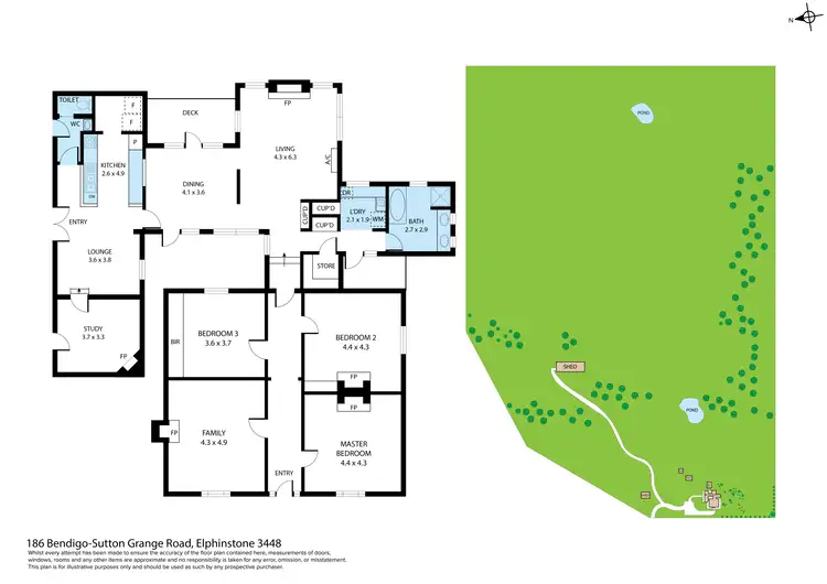 Floorplan of Homely house listing, 186 Bendigo-Sutton Grange Road, Elphinstone VIC 3448