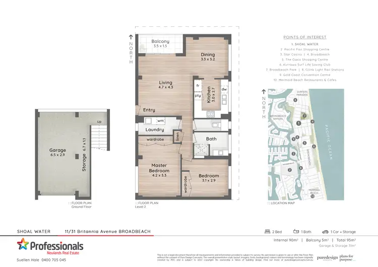 Floorplan of Homely unit listing, Unit 11/31 Britannia Avenue, Broadbeach QLD 4218