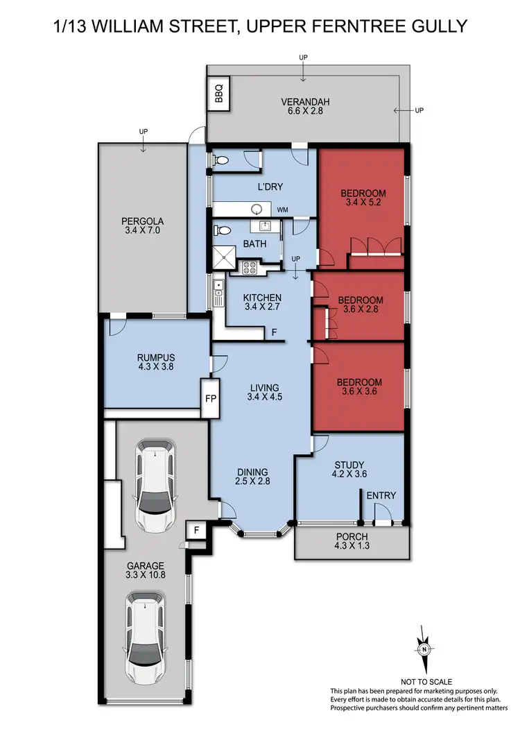 Floorplan of Homely house listing, 1/13 William Street, Upper Ferntree Gully VIC 3156