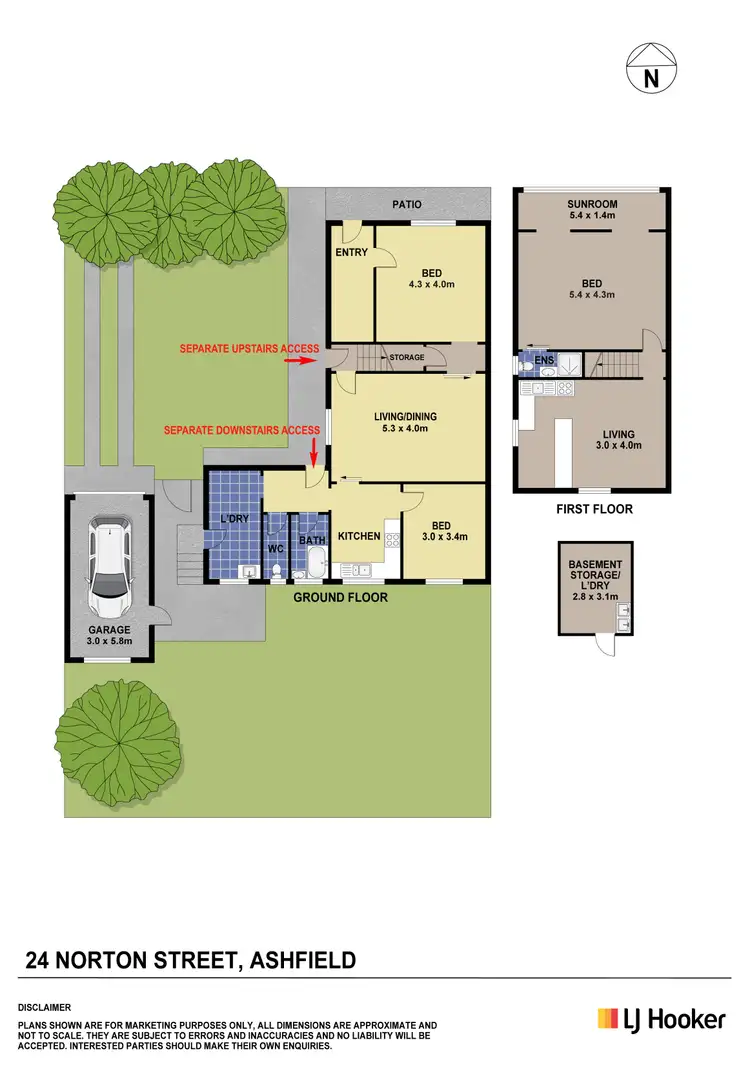 Floorplan of Homely house listing, 24 Norton Street, Ashfield NSW 2131