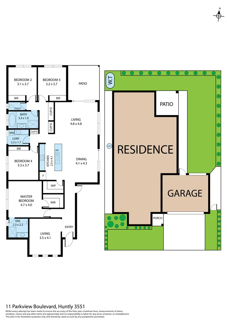 Floorplan of Homely house listing, 11 Parkview Boulevard, Huntly VIC 3551