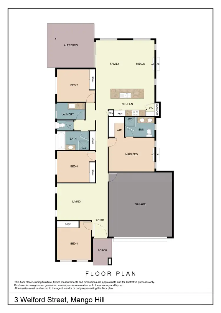Floorplan of Homely house listing, 3 Welford Court, Mango Hill QLD 4509