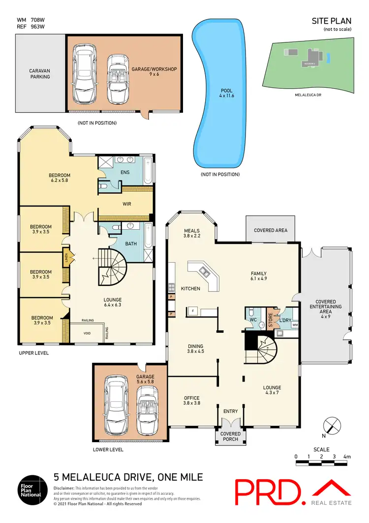 Floorplan of Homely house listing, 5 Melaleuca Drive, One Mile NSW 2316