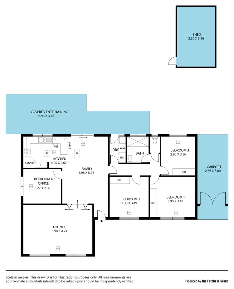 Floorplan of Homely house listing, 22 Brentwood Drive, Huntfield Heights SA 5163