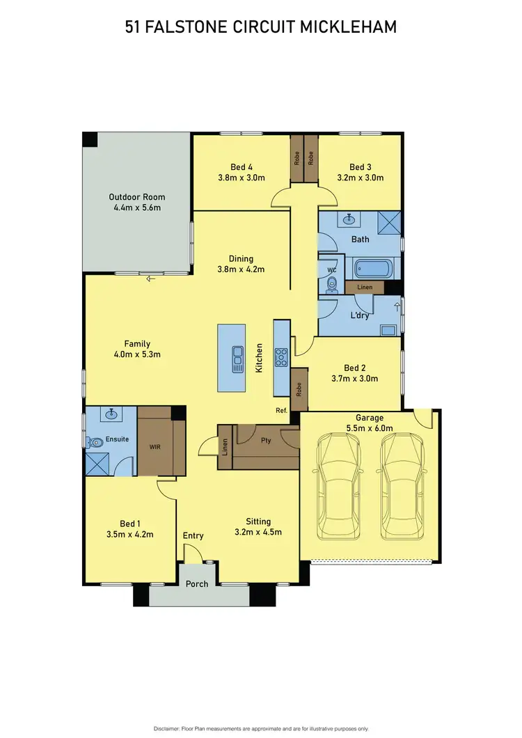 Floorplan of Homely house listing, 51 Falstone Circuit, Mickleham VIC 3064