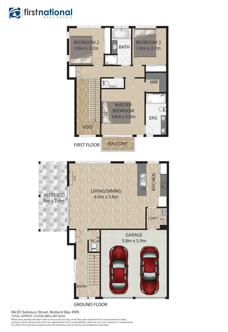 Floorplan of Homely townhouse listing, 94/20 Salisbury Street, Redland Bay QLD 4165