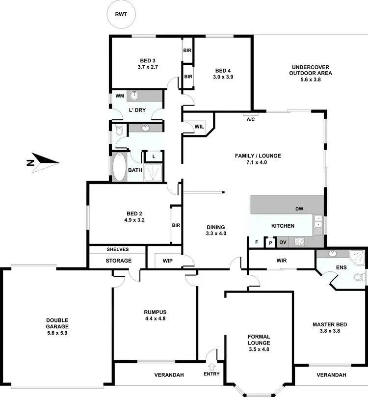 Floorplan of Homely house listing, 24 Adelaide North Road, Watervale SA 5452