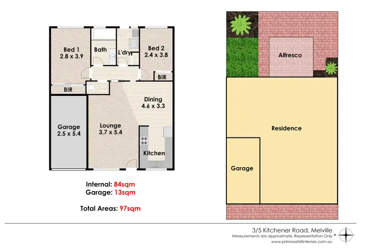 Floorplan of Homely villa listing, 3/5 Kitchener Road, Melville WA 6156
