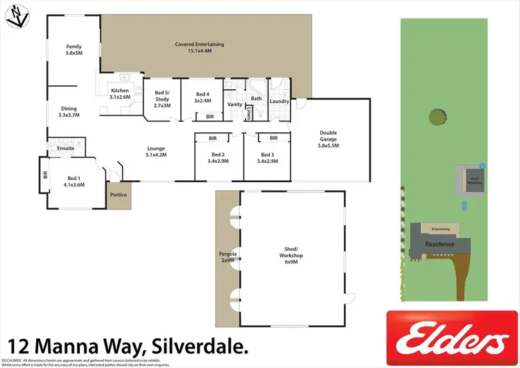 Floorplan of Homely house listing, 12 Manna Way, Silverdale NSW 2752