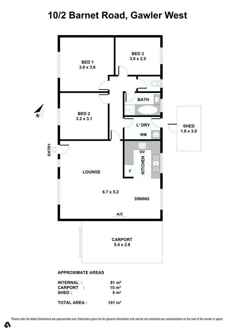 Floorplan of Homely house listing, 10/2 Barnet Road, Gawler West SA 5118