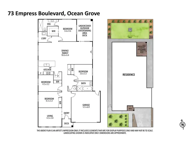 Floorplan of Homely house listing, 73 Empress Boulevard, Ocean Grove VIC 3226