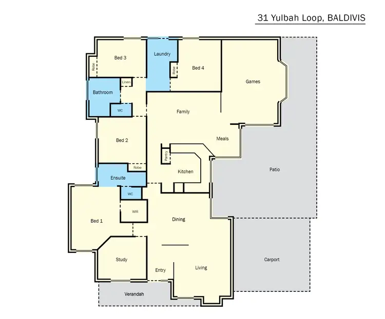 Floorplan of Homely rural property listing, 31 Yulbah Loop, Baldivis WA 6171