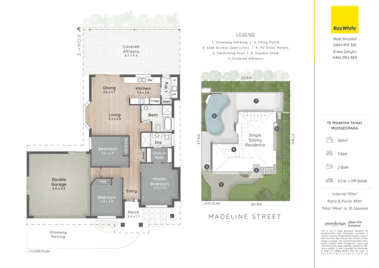 Floorplan of Homely house listing, 15 Madeline Street, Mudgeeraba QLD 4213