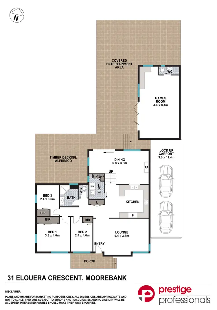 Floorplan of Homely house listing, 31 Elouera Crescent, Moorebank NSW 2170