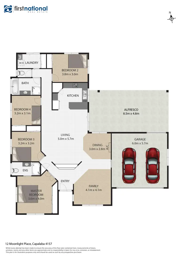 Floorplan of Homely house listing, 12 Moonlight Place, Capalaba QLD 4157