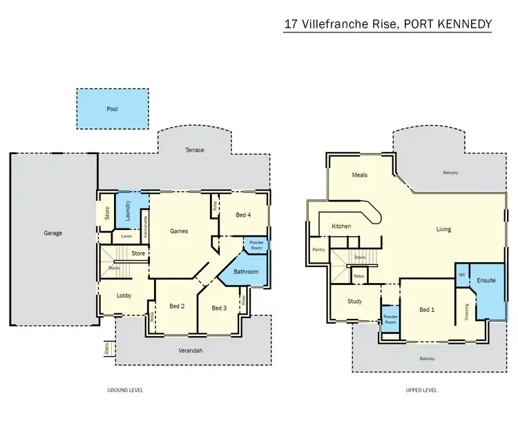 Floorplan of Homely house listing, 17 Villefranche Rise, Port Kennedy WA 6172