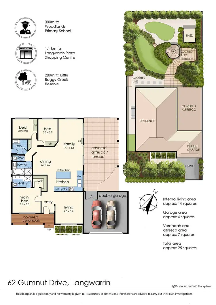 Floorplan of Homely house listing, 62 Gum Nut Drive, Langwarrin VIC 3910