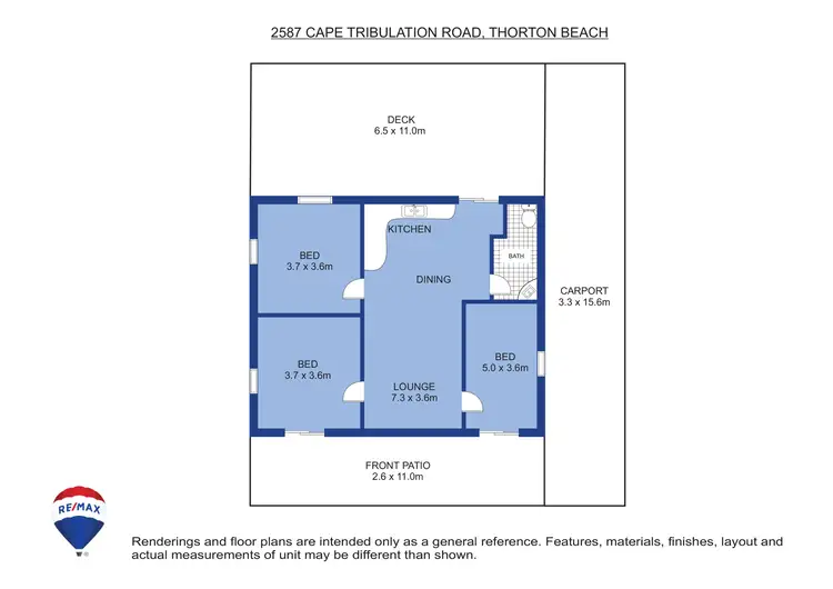 Floorplan of Homely house listing, 2587 Cape Tribulation Road, Thornton Beach QLD 4873
