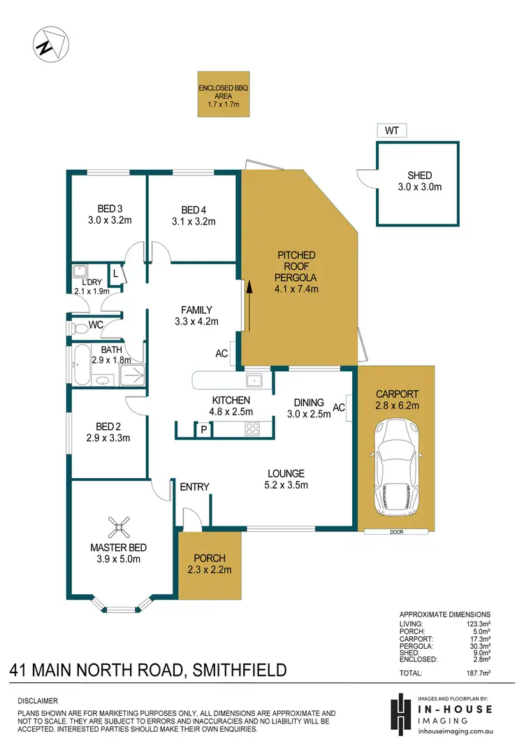 Floorplan of Homely house listing, 41 Main North Road, Smithfield SA 5114