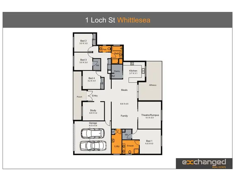 Floorplan of Homely house listing, 1 Loch Street, Whittlesea VIC 3757