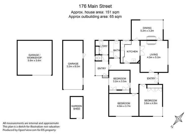 Floorplan of Homely house listing, 176 Main Street, Huonville TAS 7109