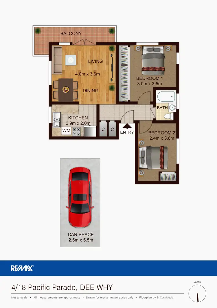 Floorplan of Homely apartment listing, 4/18 Pacific Pde, Dee Why NSW 2099