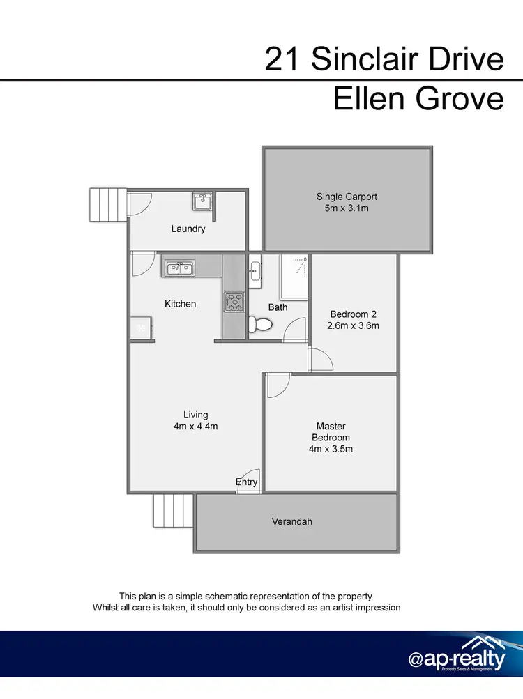 Floorplan of Homely house listing, 21 Sinclair Drive, Ellen Grove QLD 4078