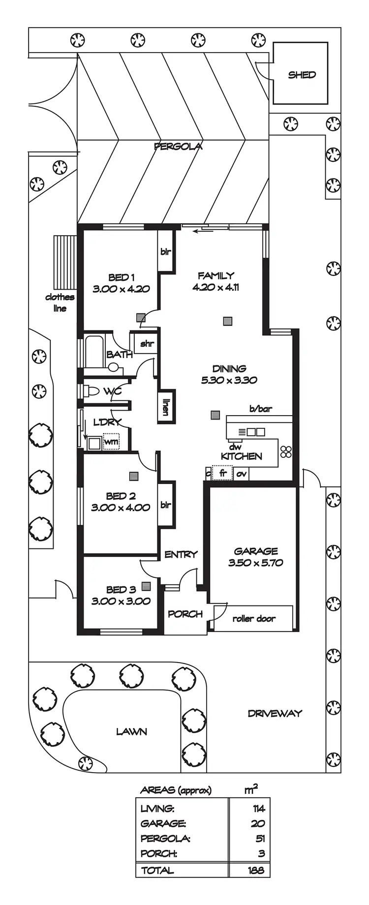 Floorplan of Homely house listing, 59 Kew Drive, Oakden SA 5086