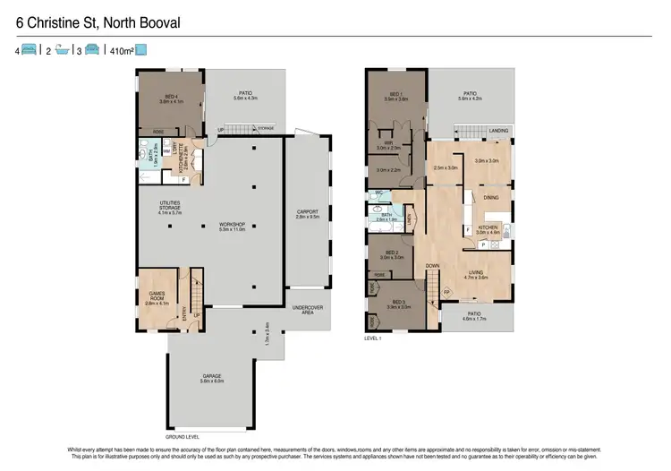 Floorplan of Homely house listing, 6 Christine Street, North Booval QLD 4304