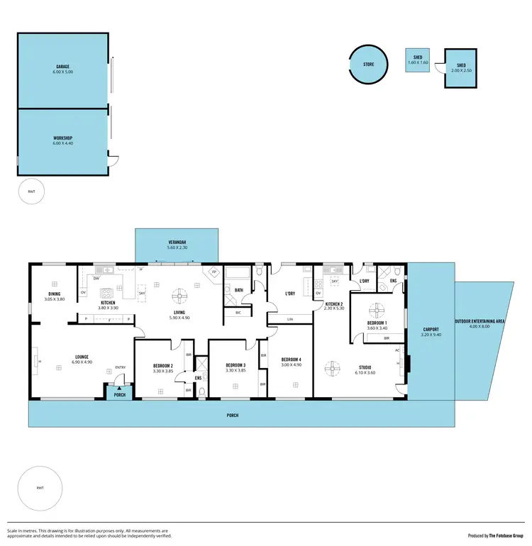 Floorplan of Homely house listing, 6 Sandow Crescent, Coromandel Valley SA 5051