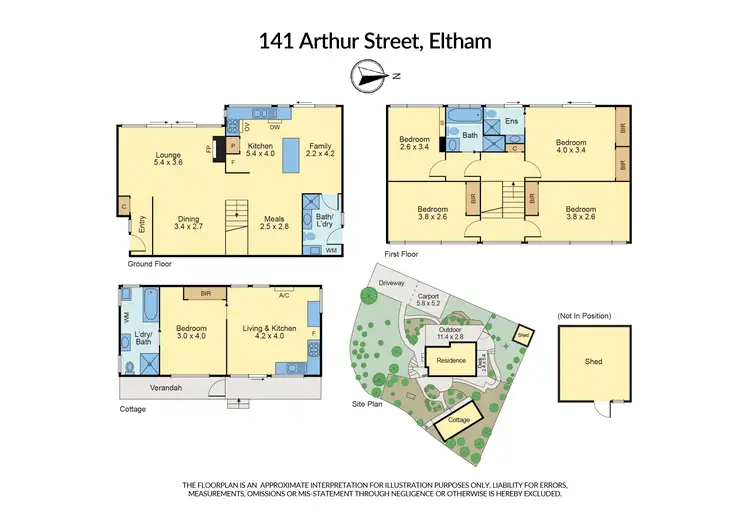 Floorplan of Homely house listing, 141 Arthur Street, Eltham VIC 3095