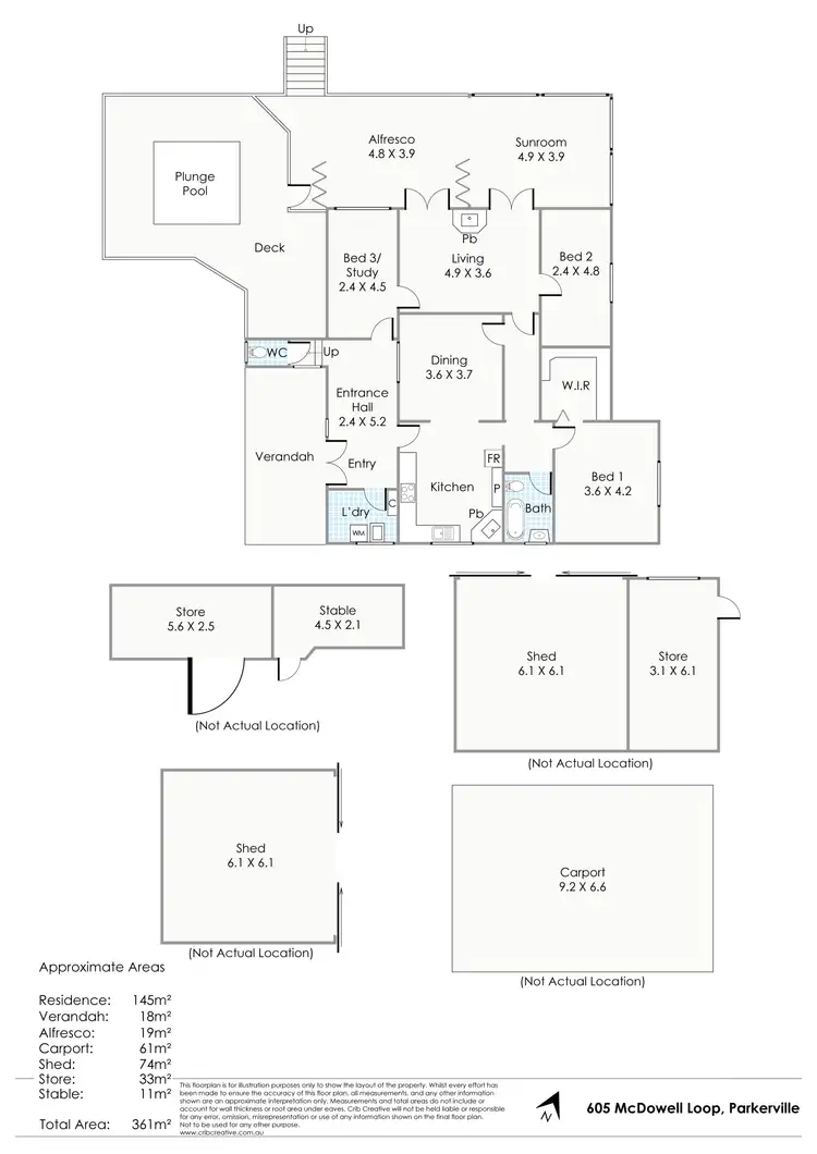 Floorplan of Homely house listing, 605 Mcdowell Loop, Parkerville WA 6081