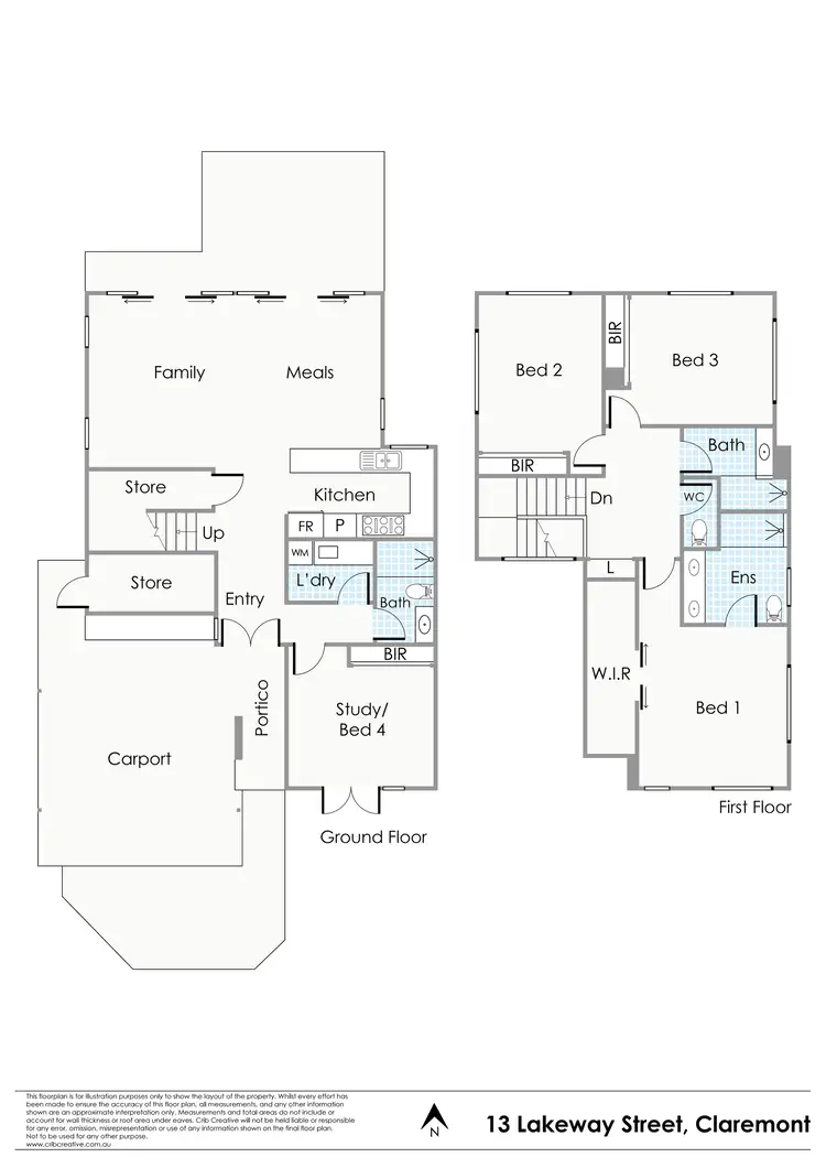 Floorplan of Homely house listing, 13 Lakeway Street, Claremont WA 6010