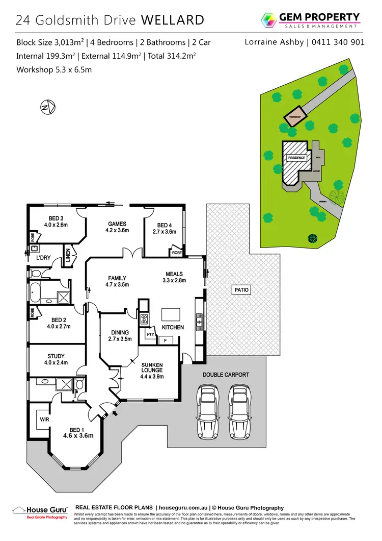 Floorplan of Homely house listing, 24 Goldsmith Drive, Wellard WA 6170