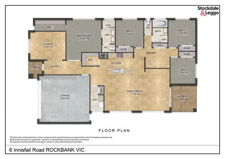 Floorplan of Homely house listing, 6 Innisfail Road, Rockbank VIC 3335